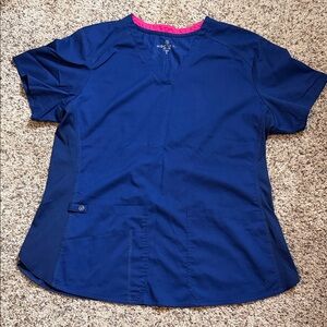 Women’s Large Med Couture Navy Women's Scrub Top